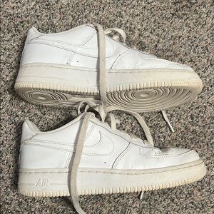 White Nike Air Force 1s